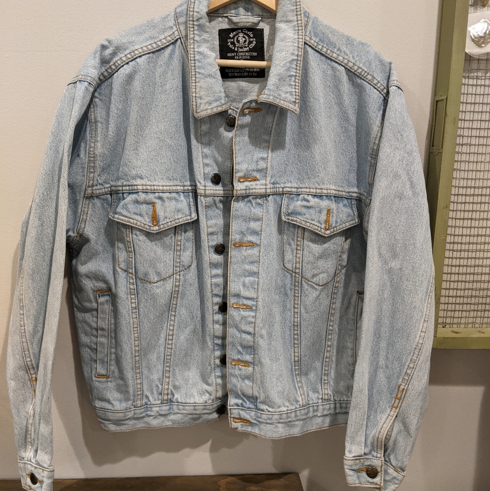 Monte Carlo Polo & Jockey Club denim jean jacket. Light blue, XL